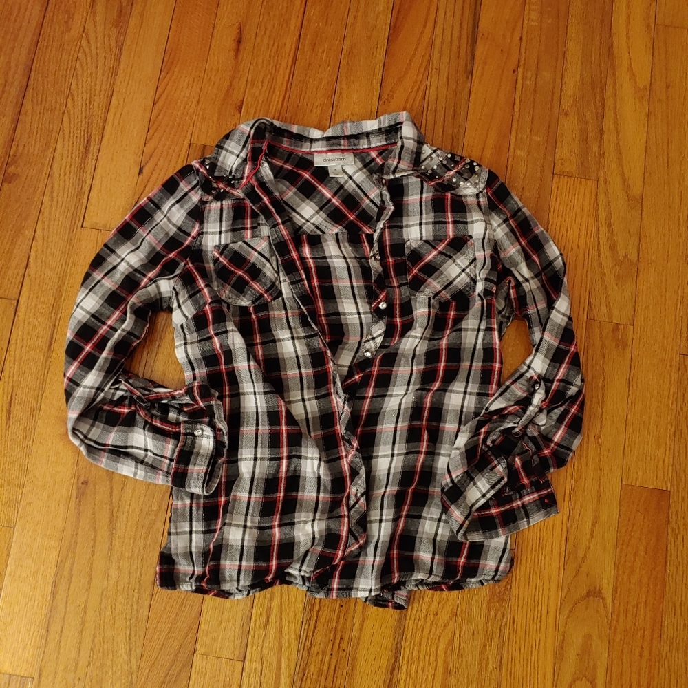 **sold** Plaid top